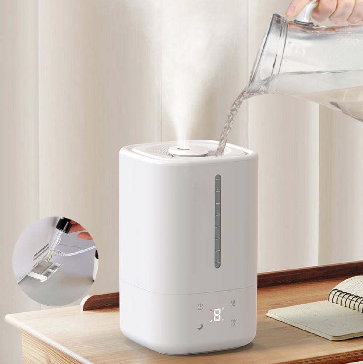 ArcticMist™ Mini USB Air Cooler – Portable Cool Mist Desktop Fan & Humidifier