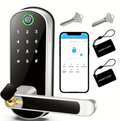 SecureEntry™ Smart WiFi Door Lock – Keyless Tuya App & TTLock Fingerprint Entry System