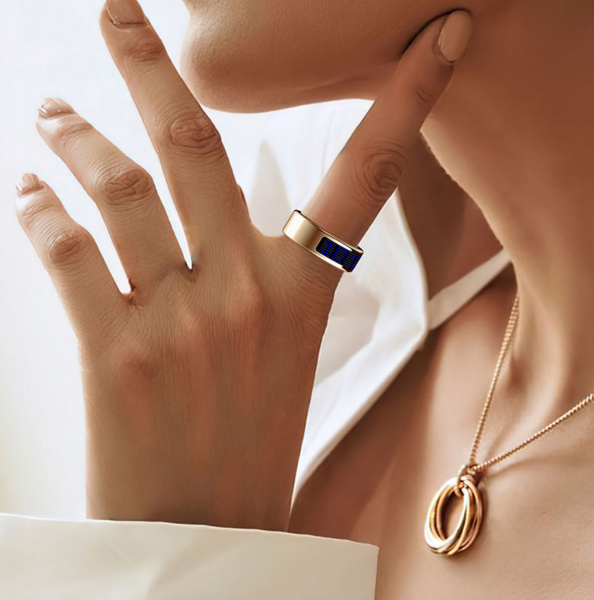 SyncRing™ Smart Ring – Waterproof Wireless Fitness & Lifestyle Tracker
